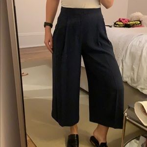 Club Monaco navy wide legged pants